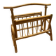 Vintage rattan magazine rack