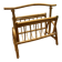 Vintage rattan magazine rack