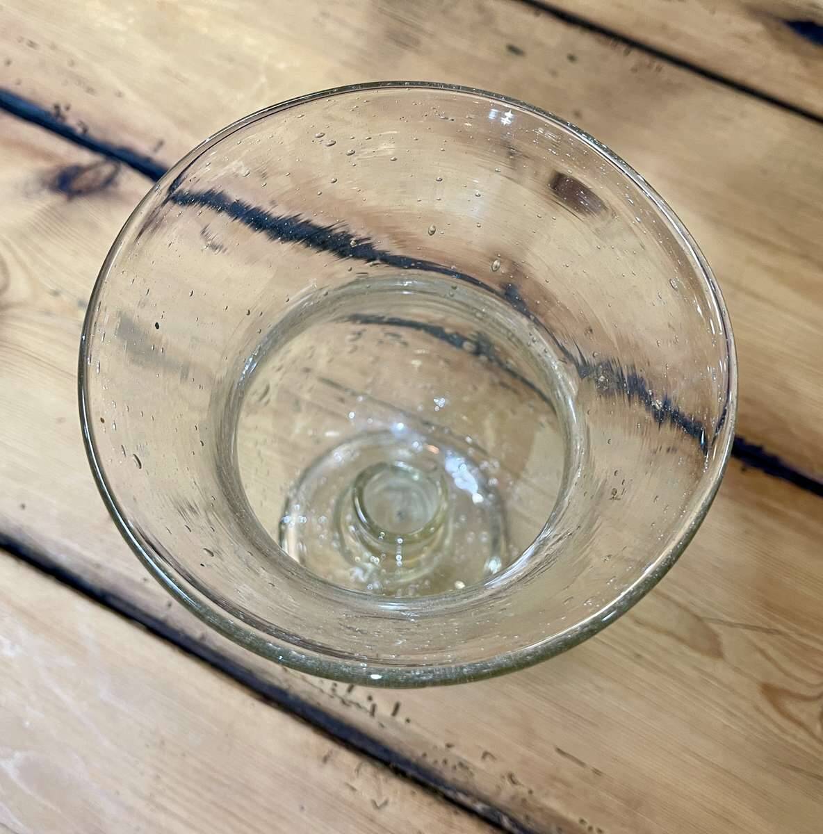 Grand bougeoir en verre soufflé - biot