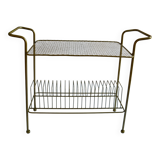 Vintage end table / coffee table & magazine rack