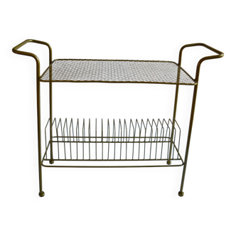 Vintage end table / coffee table & magazine rack