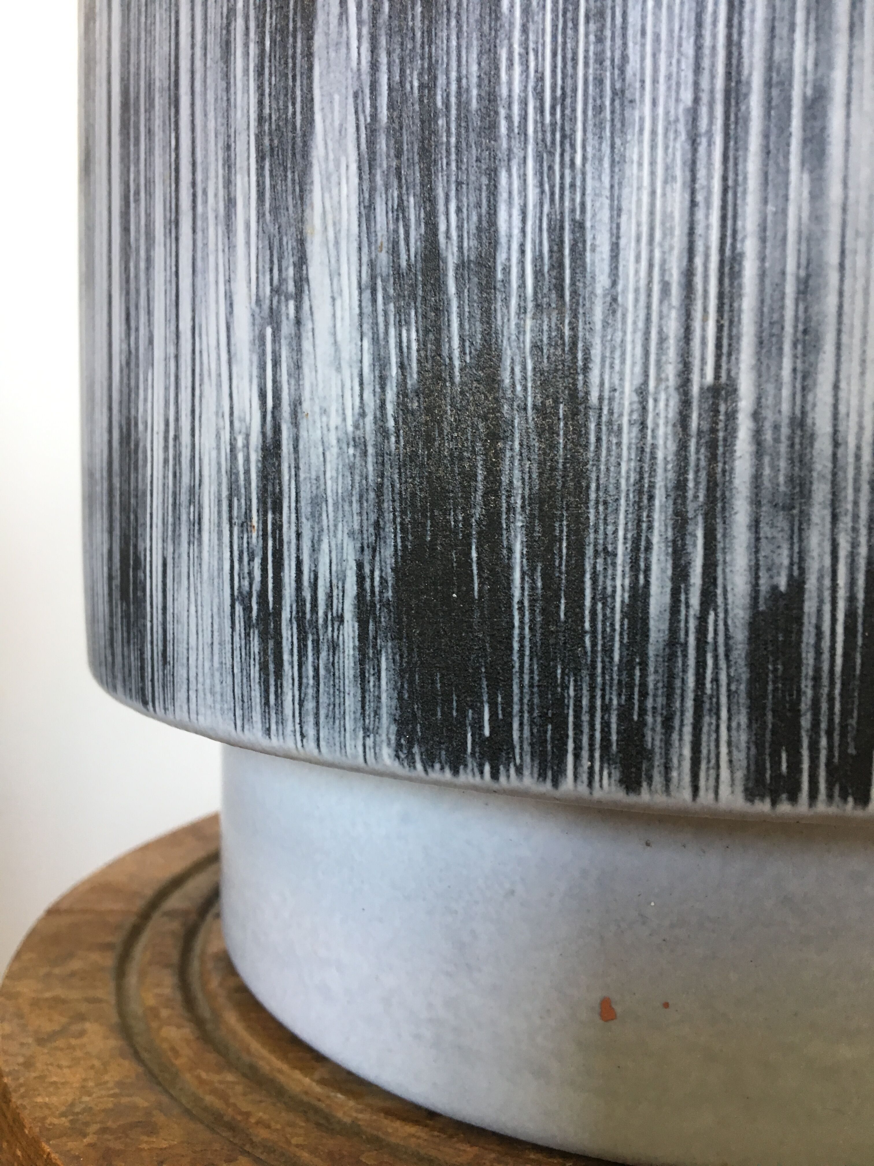 Ceramic pot cover, 60s-70s