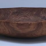 Oblong cut solid wood carved monoxyl