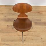 Ant Chair Model 3101 in Teak by Arne Jacobsen for Fritz Hansen, Denmark.