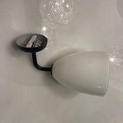 Appliques en Verre Opalin Noir et Blanc Set de 2