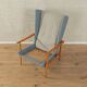 1950s wingback armchair in two-tone look, cherry wood, newly upholstered