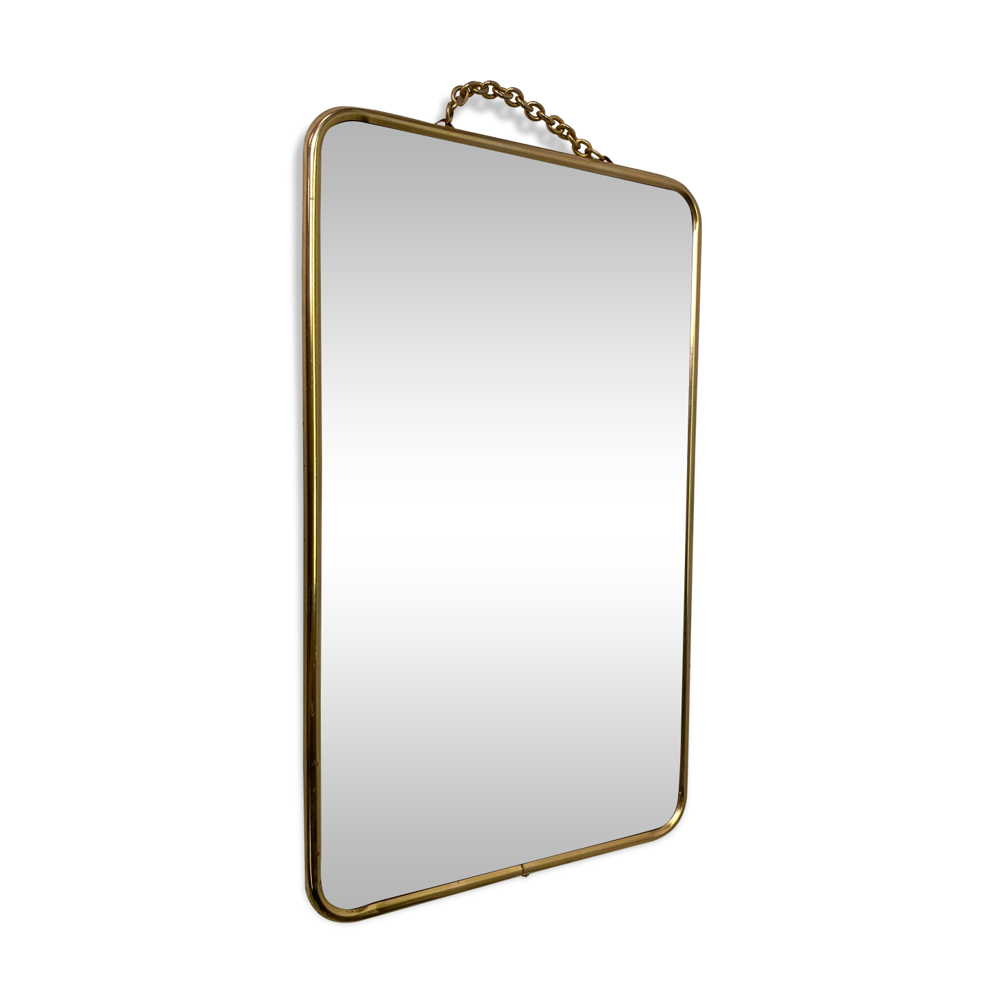 Vintage golden barber mirror