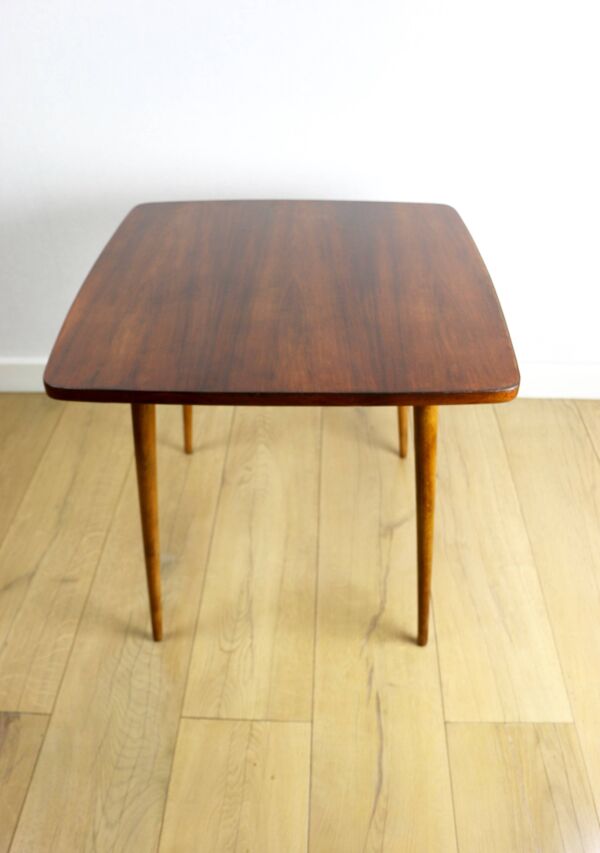 Console table basse polonaise carrée moyenne des années 1970