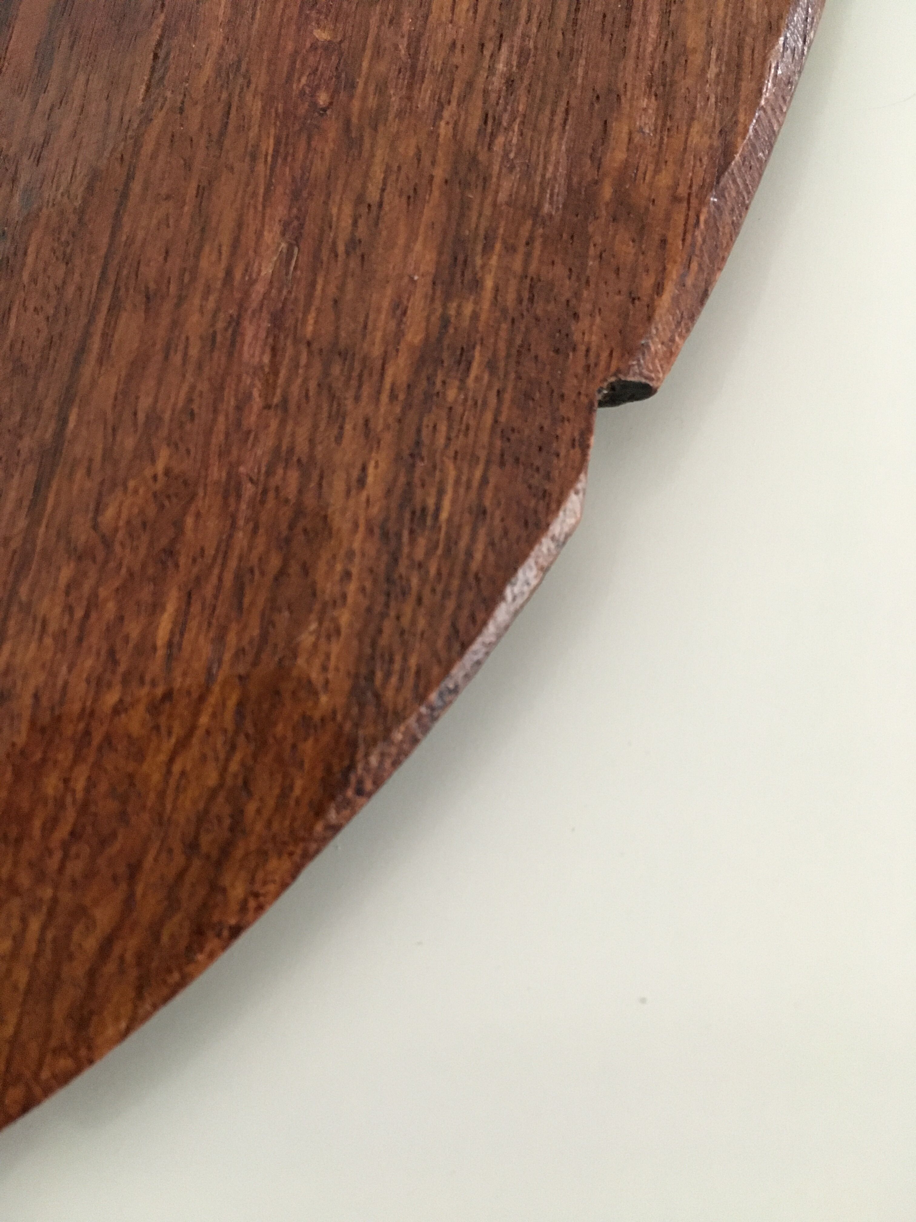 Vintage teak pocket emptier