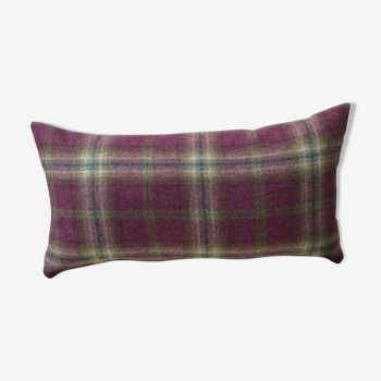 Coussin rectangulaire tissu tartan