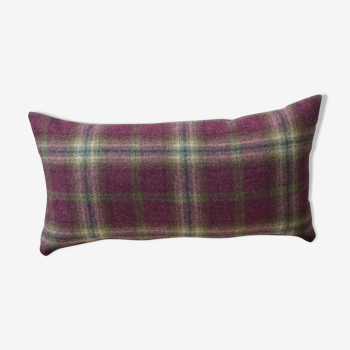 Rectangular cushion tartan fabric