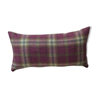 Rectangular cushion tartan fabric