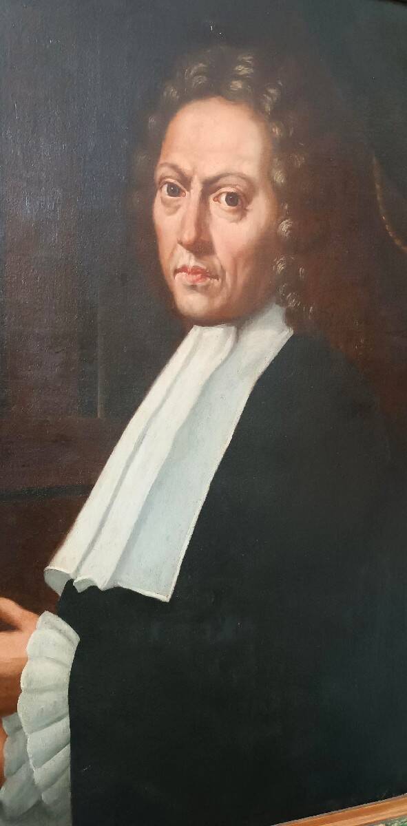 Antique portrait of a magistrate, late 17th - early 18th century