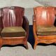 Lounge chairs and ottoman attributed to Otto Schultz for Boet AB, Sweden, 1930s, set of 3