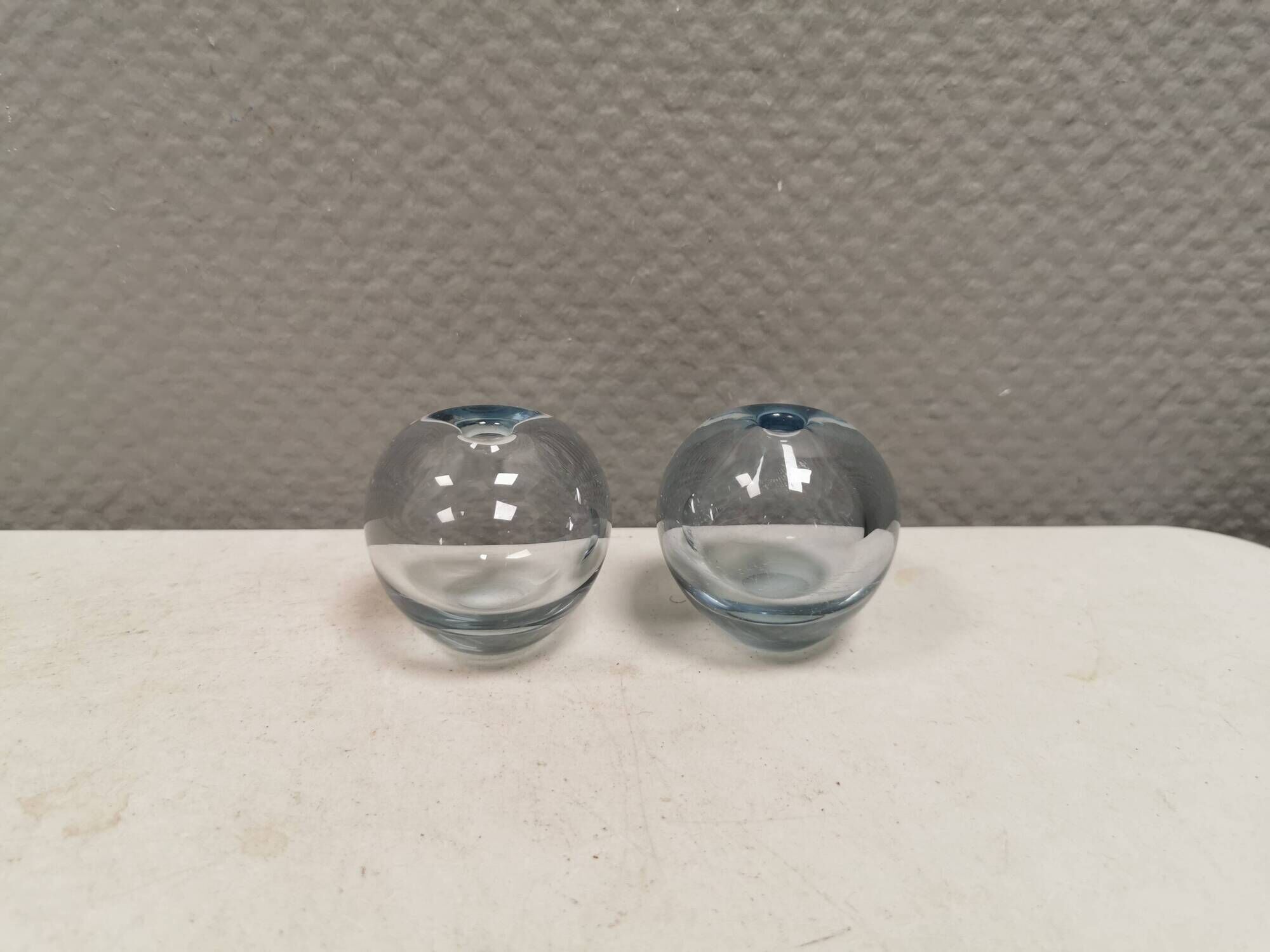 Two small "Rondo" ball vases by Per Lütken for Holmegaard Glassworks 1961