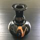 Black glass vase