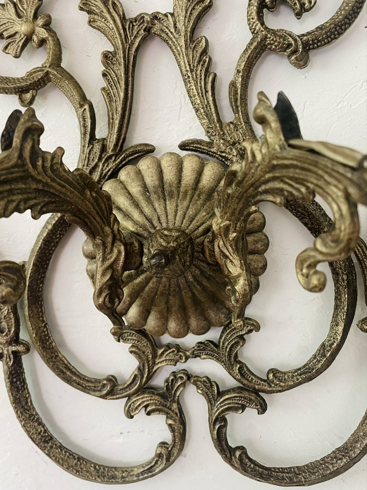 Large vintage Italian baroque wall light