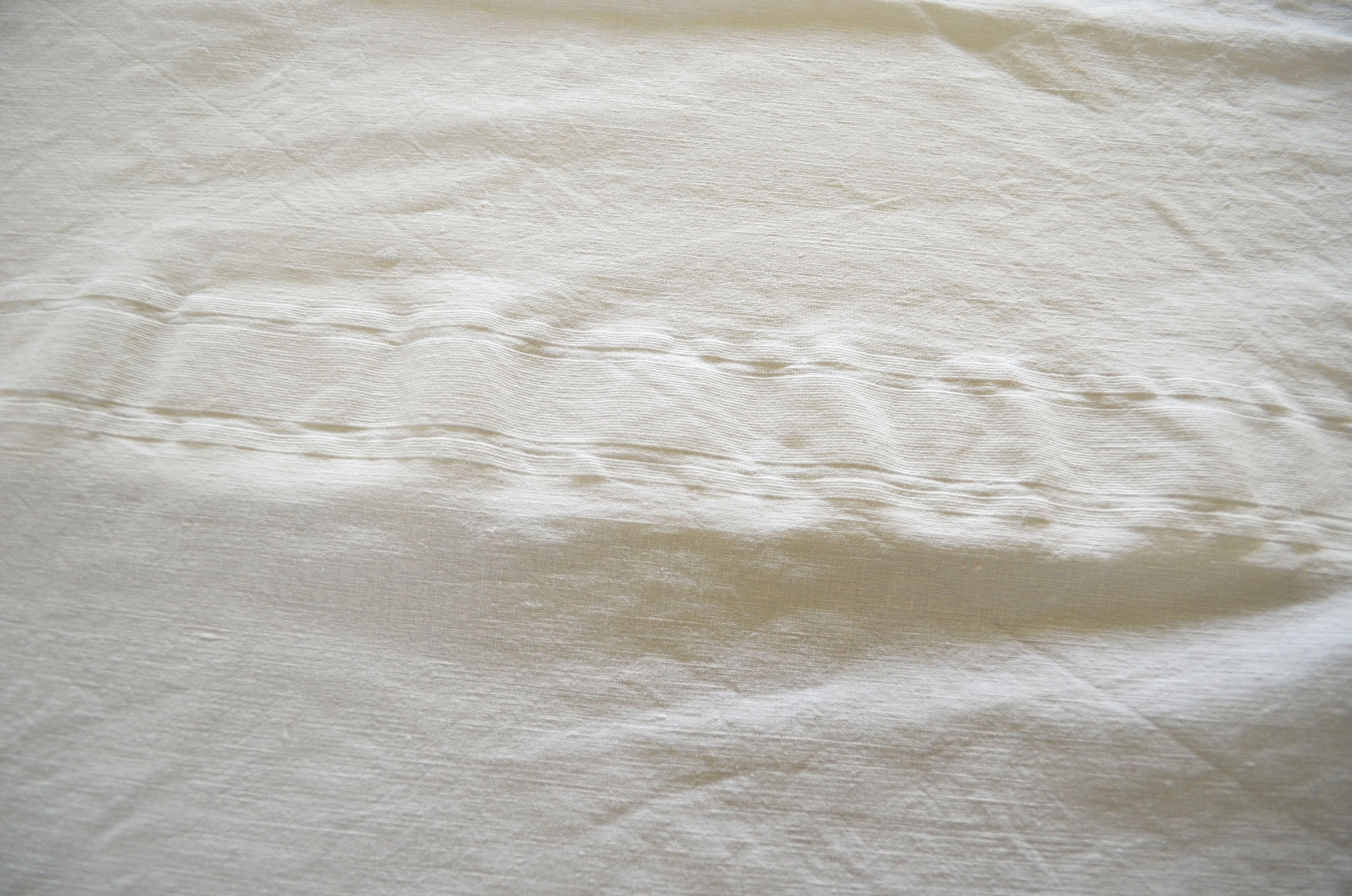 Old linen tablecloth