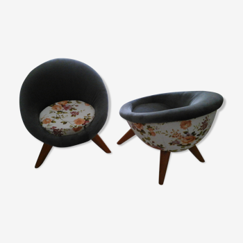 Pair of egg chairs