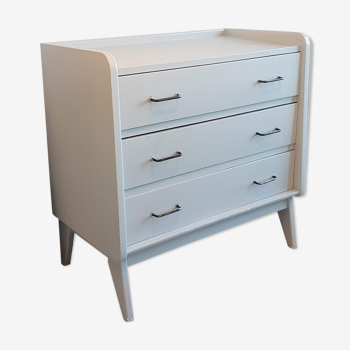 Commode esprit scandinave pieds compas  circa 1960