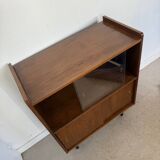 Buffet vaisselier vintage placage chêne