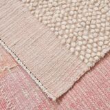 9x11 Pink & Beige Soft Wool Vintage Rug, 263x330Cm SK 33962