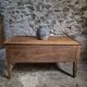 Antique French flour chest in oak – 19th-century farmhouse side table