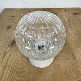Plafonnier en porcelaine blanche vintage, années 1970