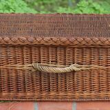 Old wicker trunk