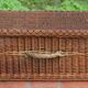 Old wicker trunk
