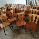 Lot of 14 vintage bistro chairs
