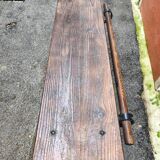 Old Spanish Bar Counter in Solid Pine & Wrought Iron – 1960