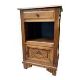 Meuble Art déco relooké – noir satiné & dorures, pièce unique