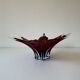 Important Murano blown glass centrepiece – Ruby red and blue