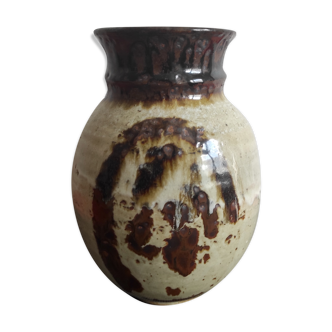 Vase en grès émaillé années 60/70