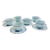 6 octagonal tea cups and saucers porcelain Haviland Limoges