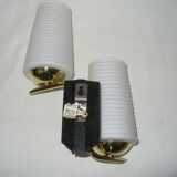 Pair of double wall lamps from the 50s