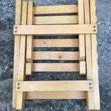 Vintage wooden folding stool