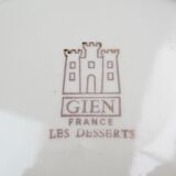 Gien ceramic "desserts" service - fruit, cake, cream