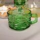 Set of 4 green Vereco coffee cups