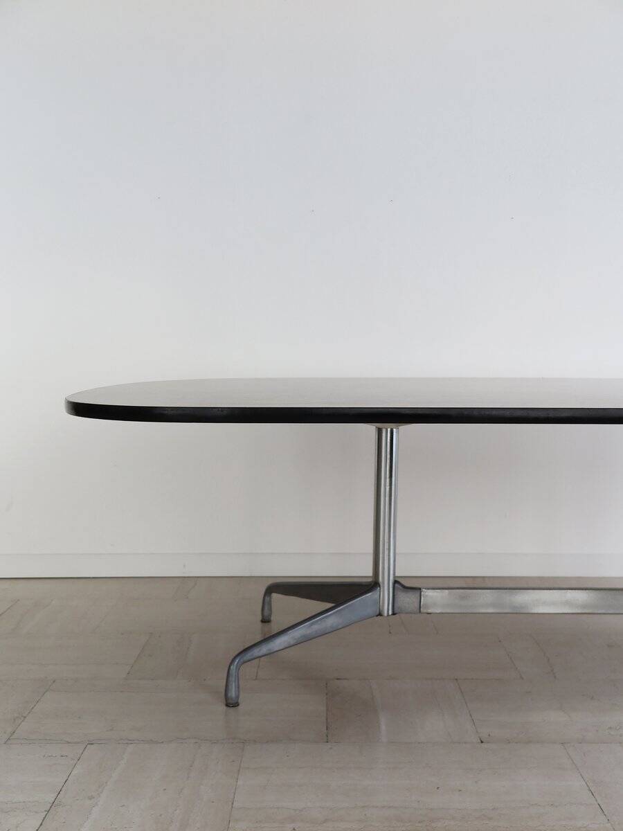 Large Wood and Aluminum Table by Charles & Ray Eames for Herman Miller, 1960s