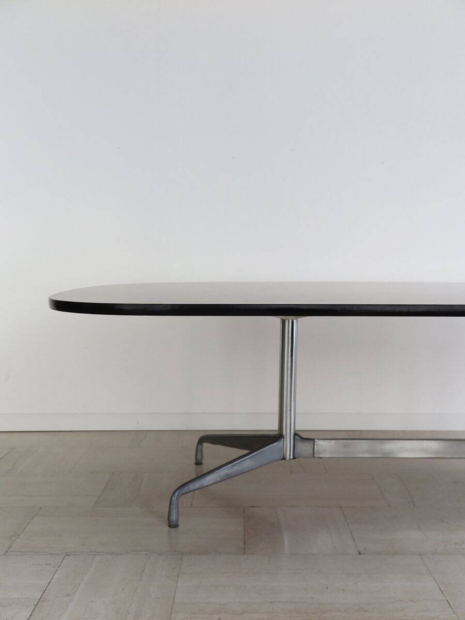 Large Wood and Aluminum Table by Charles & Ray Eames for Herman Miller, 1960s