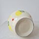 Vase/Pichet en céramique citron & pois - Vintage