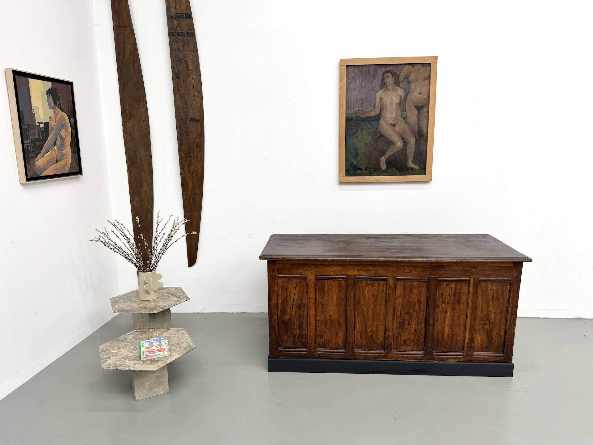 Solid Walnut Trade Counter