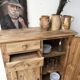 English solid pine wardrobe