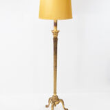 Gild Wood Gesso Italian Floor Lamp