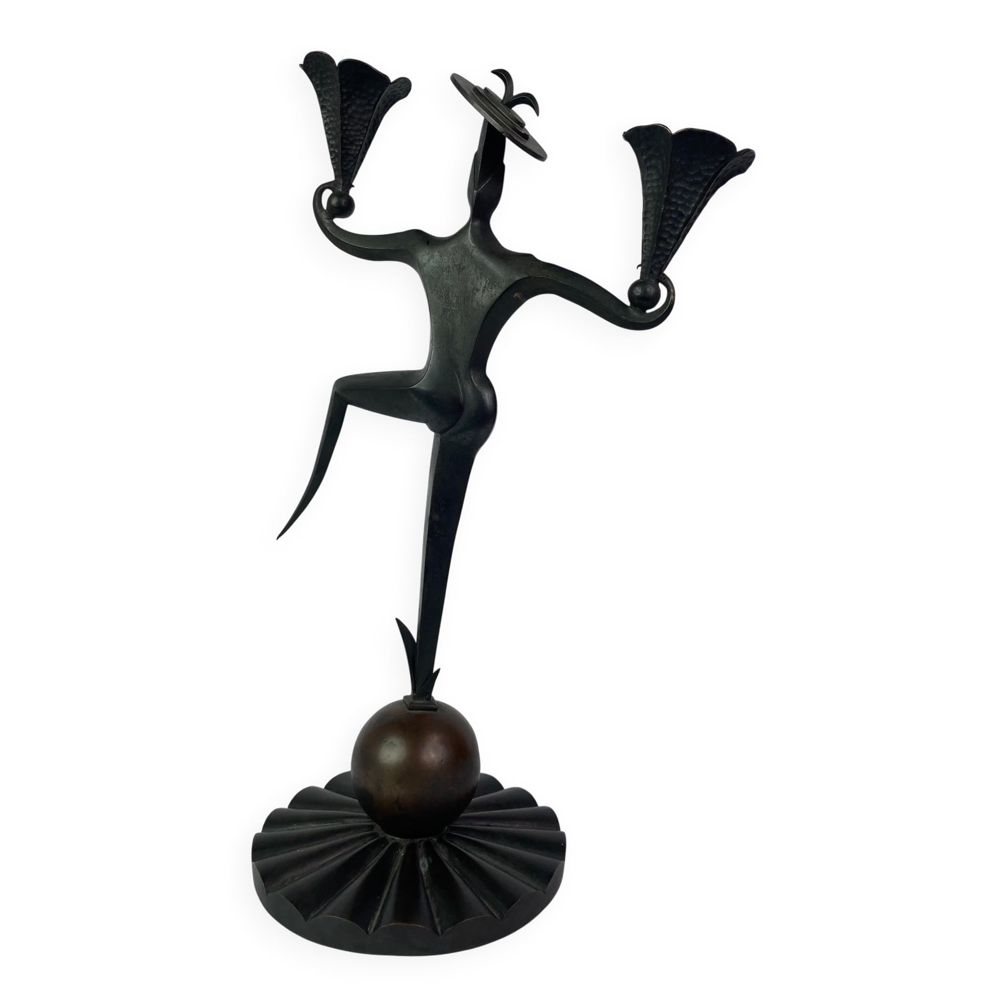 Chandelier dancing clown Dagobert Pechce Wiener Werkstatte