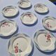 Set of 8 Flat Plates Barfleur Model Sarreguemines Manufacture