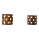Pair of vintage wall sconces, hammered copper, France, 1970.