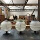 Suite of 3 70s holophanes